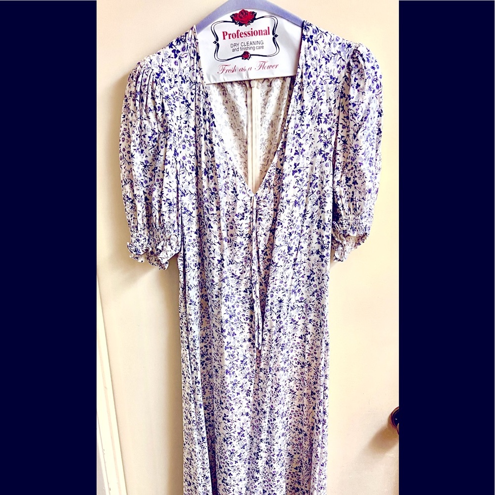 Reformation Maxi Dress in Blue floral